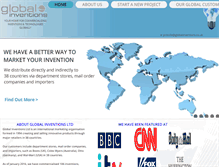 Tablet Screenshot of globalinventions.co.uk